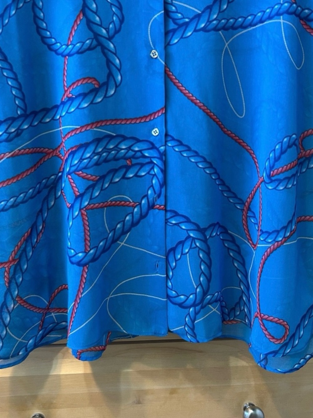 Zara Nautical Sheer Blouse - Picture 5 of 13